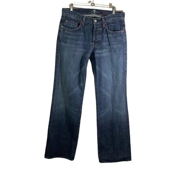 7 For All Mankind Relaxed Button Fly Jeans Men's 30 x 32 - Picture 1 of 7